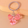 Simple Style Heart Shape Alloy Bag Pendant Keychain