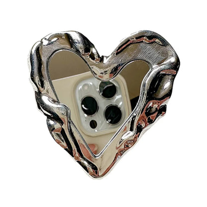 Simple Style Heart Shape Alloy Mobile Phone Holder