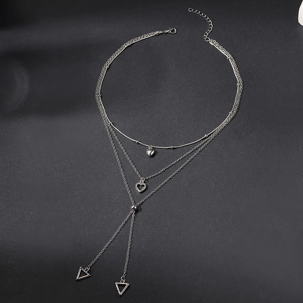 Simple Style Heart Shape Alloy Women'S Necklace