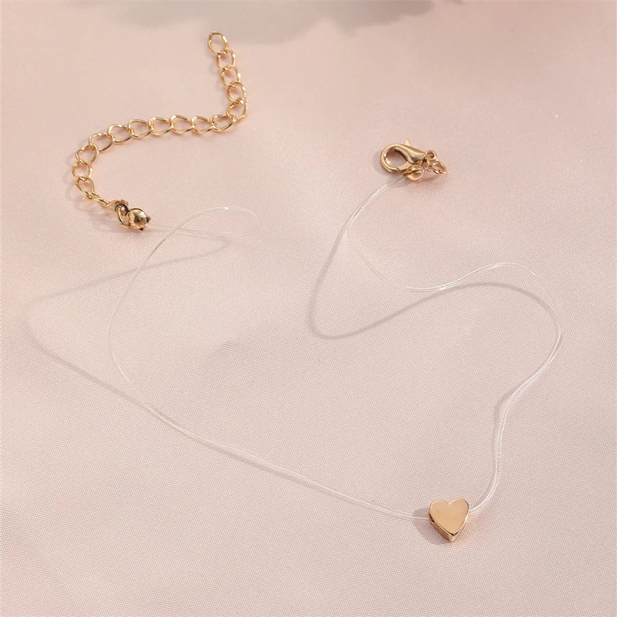 Simple Style Heart Shape Alloy Women'S Pendant Necklace