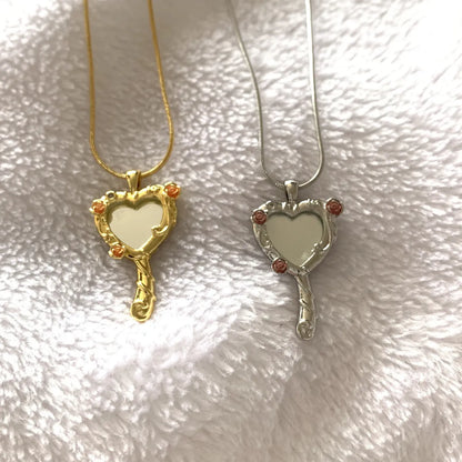 Simple Style Heart Shape Alloy Zinc Alloy Plating Gold Plated Women's Pendant Necklace