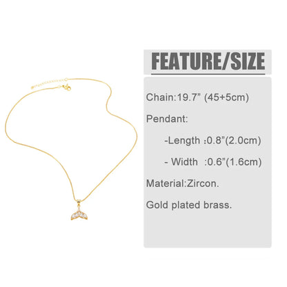 Simple Style Heart Shape Copper Plating Inlay Zircon 18k Gold Plated Pendant Necklace