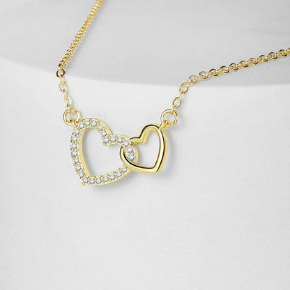 Simple Style Heart Shape Copper Plating Zircon Necklace 1 Piece