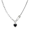 Wholesale Jewelry Simple Style Heart Shape Imitation Pearl Zircon Inlay Pendant Necklace