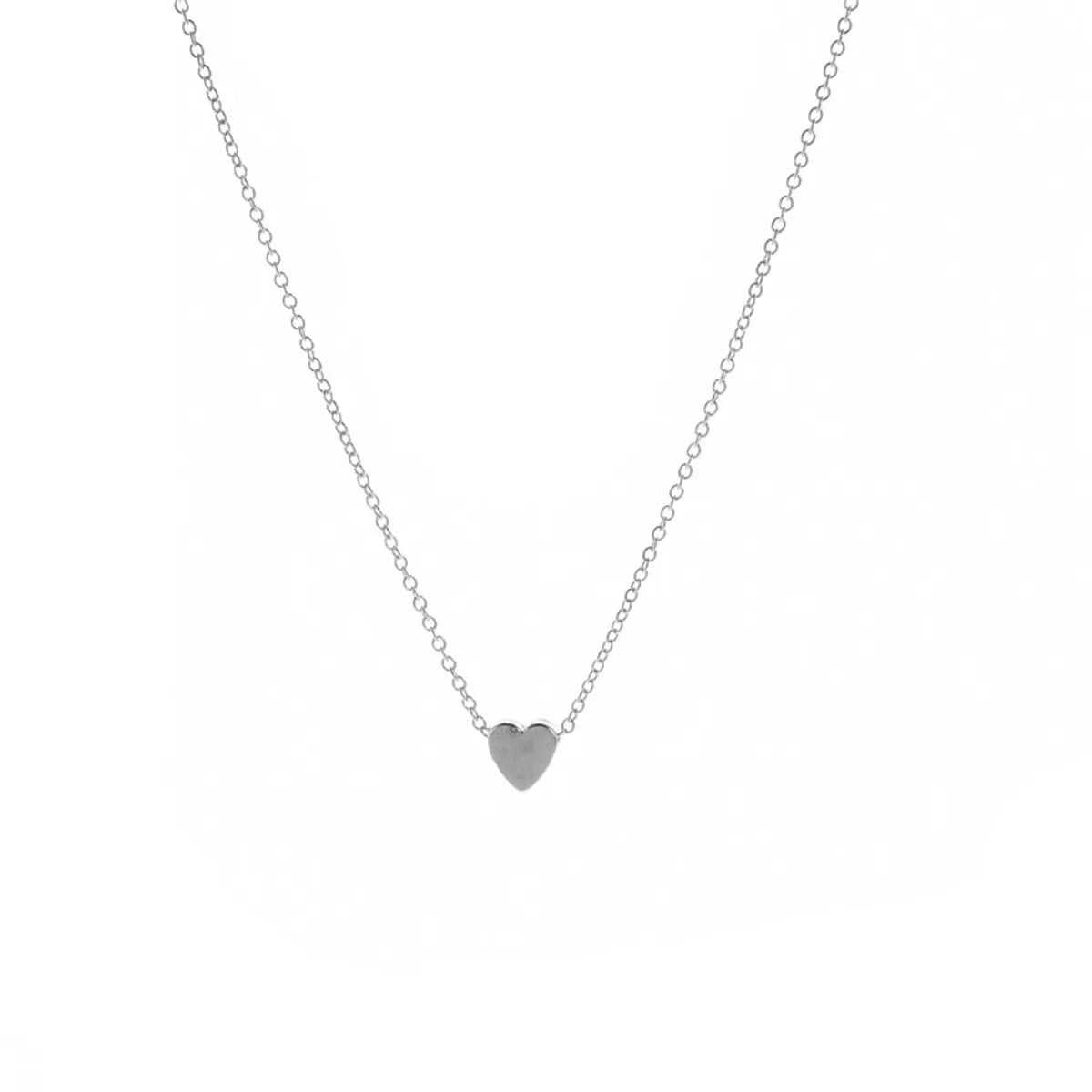 Wholesale Jewelry Simple Style Heart Shape Imitation Pearl Zircon Inlay Pendant Necklace