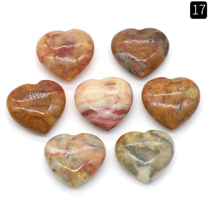 1 Piece Natural Stone Heart Shape