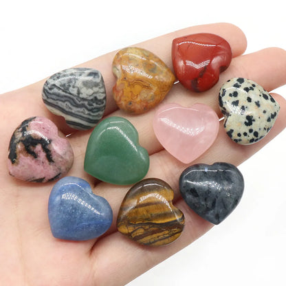 1 Piece Natural Stone Heart Shape