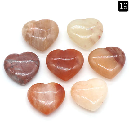 1 Piece Natural Stone Heart Shape