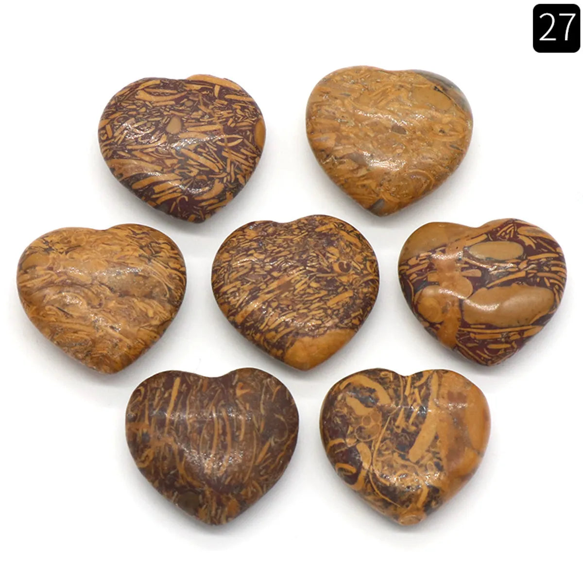 1 Piece Natural Stone Heart Shape