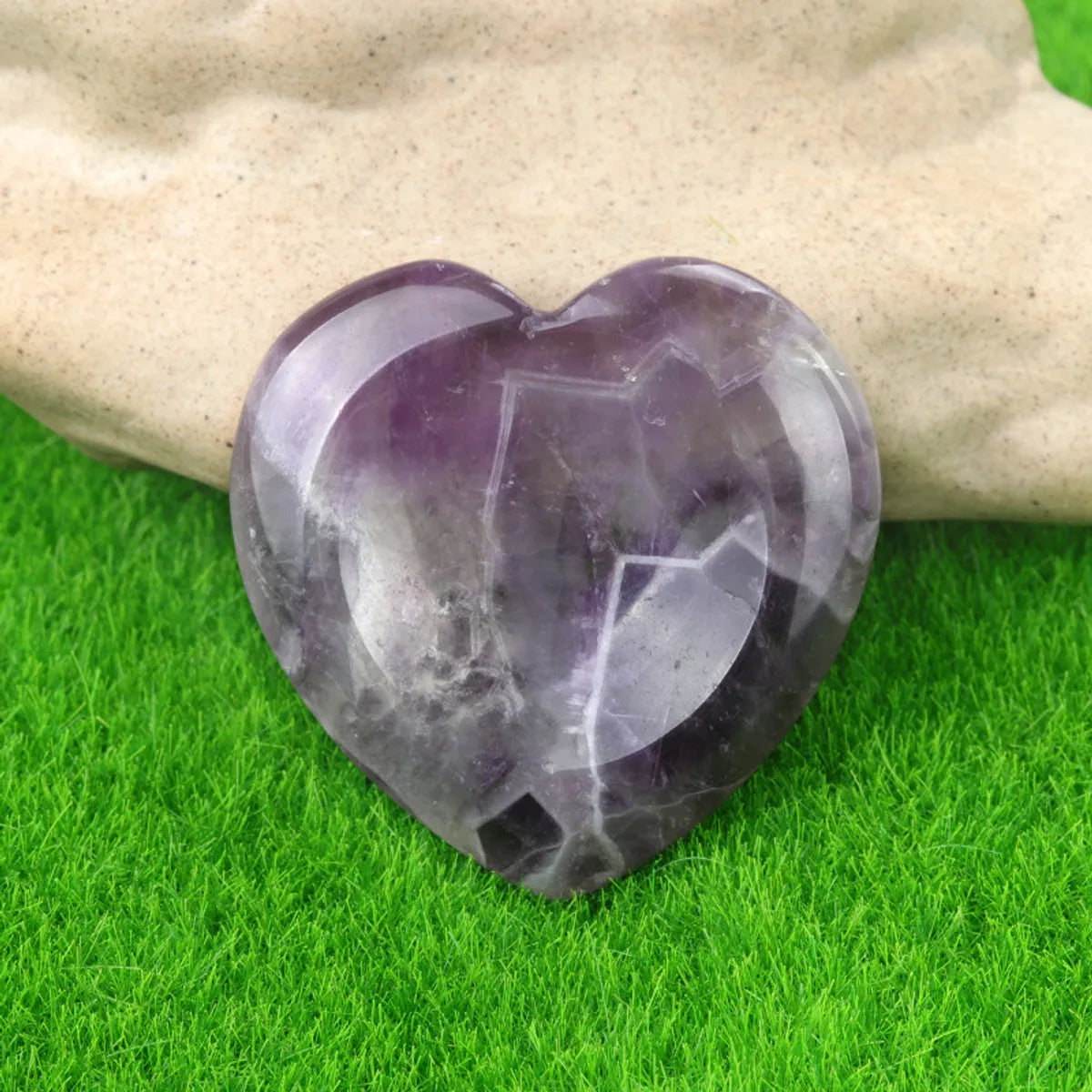 1 Piece Natural Stone Heart Shape