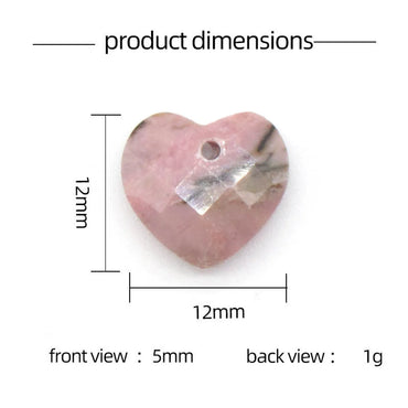 1 Piece Natural Stone Heart Shape