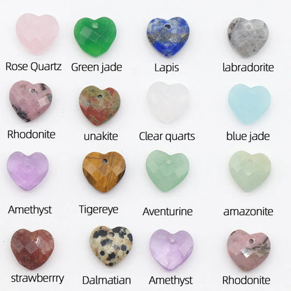 1 Piece Natural Stone Heart Shape