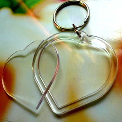 Simple Style Heart Shape Plastic Unisex Bag Pendant Keychain