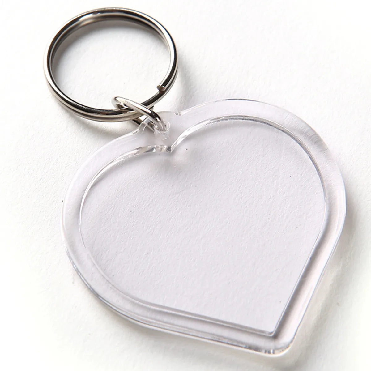 Simple Style Heart Shape Plastic Unisex Bag Pendant Keychain