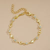 Simple Style Heart Shape Rhinestones Alloy Wholesale Bracelets