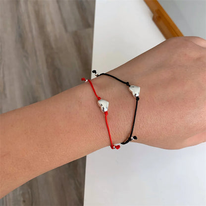 Simple Style Heart Shape Rope Plating Women's Bracelets