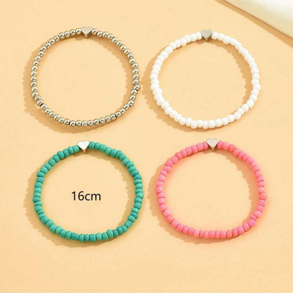 Simple Style Heart Shape Soft Clay Wholesale Bracelets