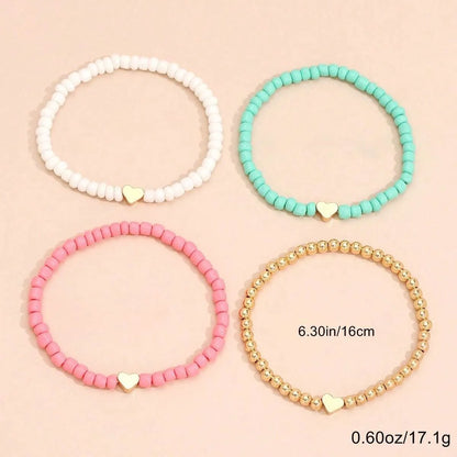 Simple Style Heart Shape Soft Clay Wholesale Bracelets