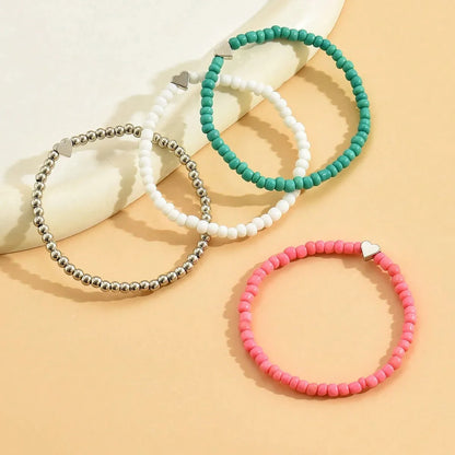 Simple Style Heart Shape Soft Clay Wholesale Bracelets