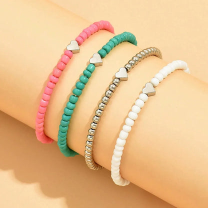 Simple Style Heart Shape Soft Clay Wholesale Bracelets