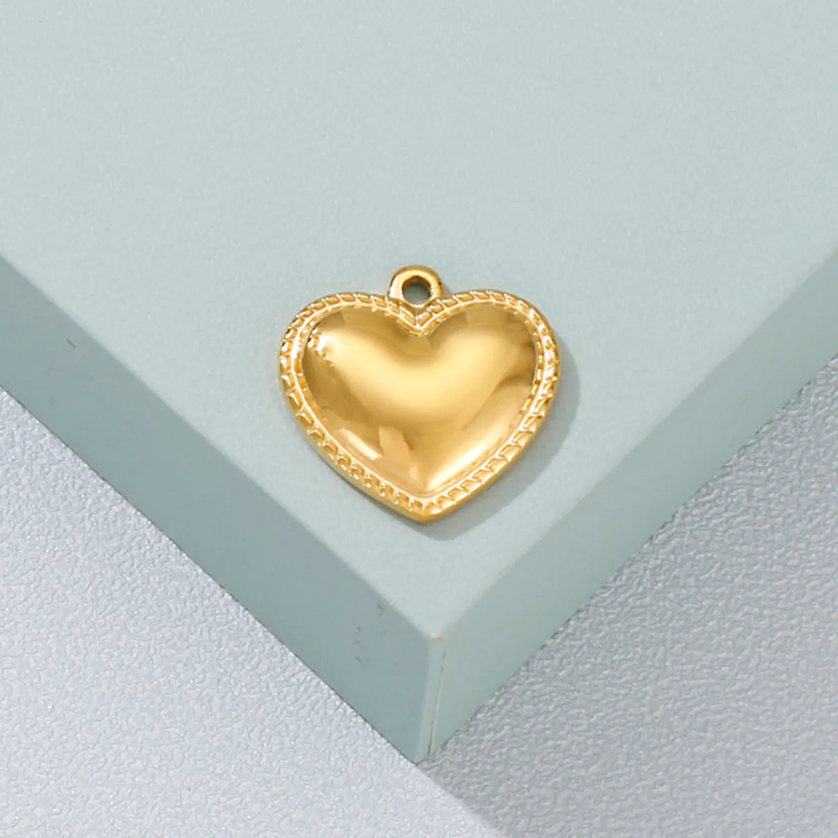 1 Piece Stainless Steel 18K Gold Plated Heart Shape Pendant