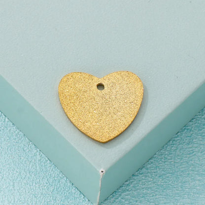 1 Piece Stainless Steel 18K Gold Plated Heart Shape