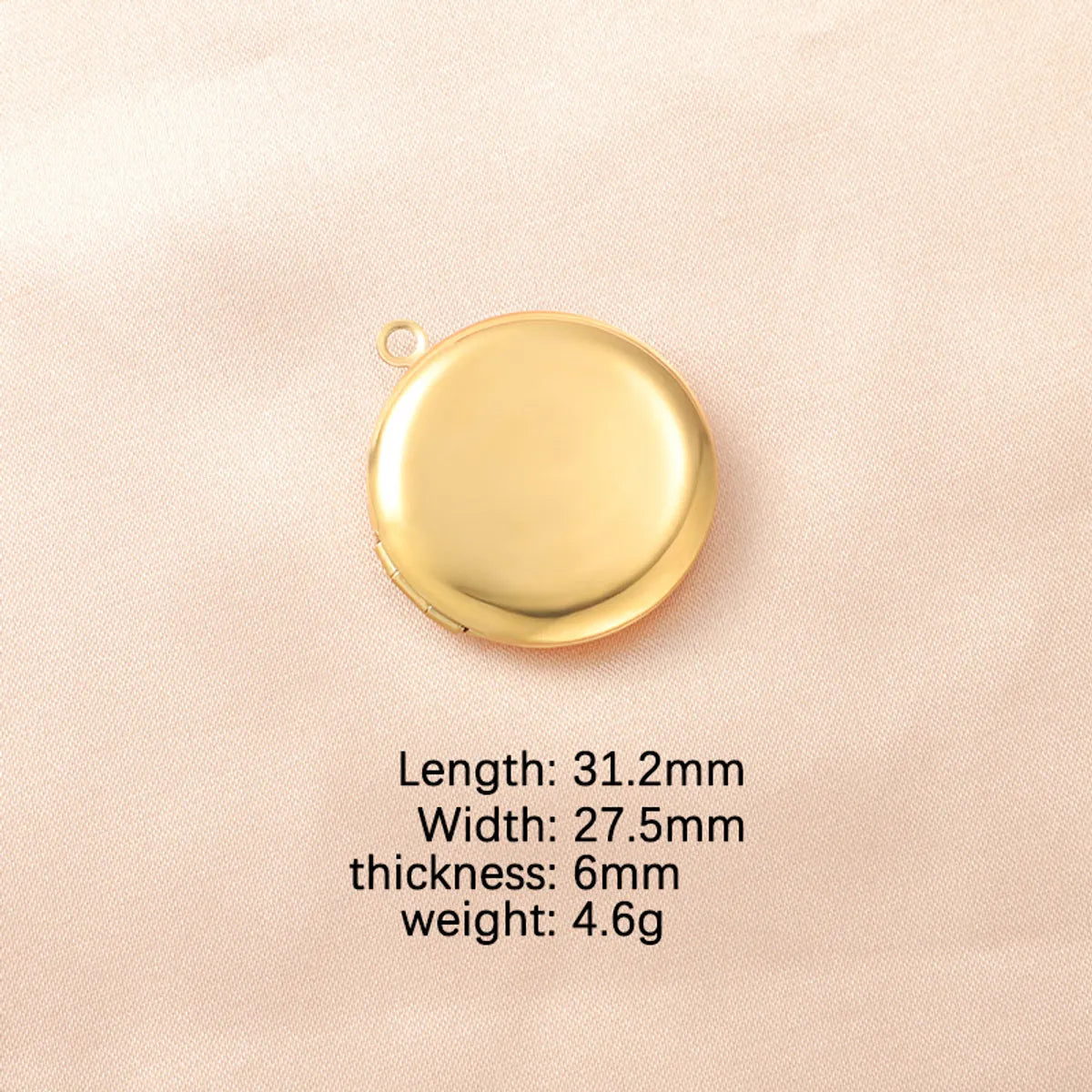 Stainless Steel 18K Gold Plated Simple Style Polishing Heart Shape None