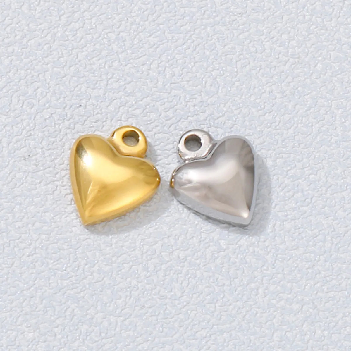 1 Piece Stainless Steel 18K Gold Plated Heart Shape