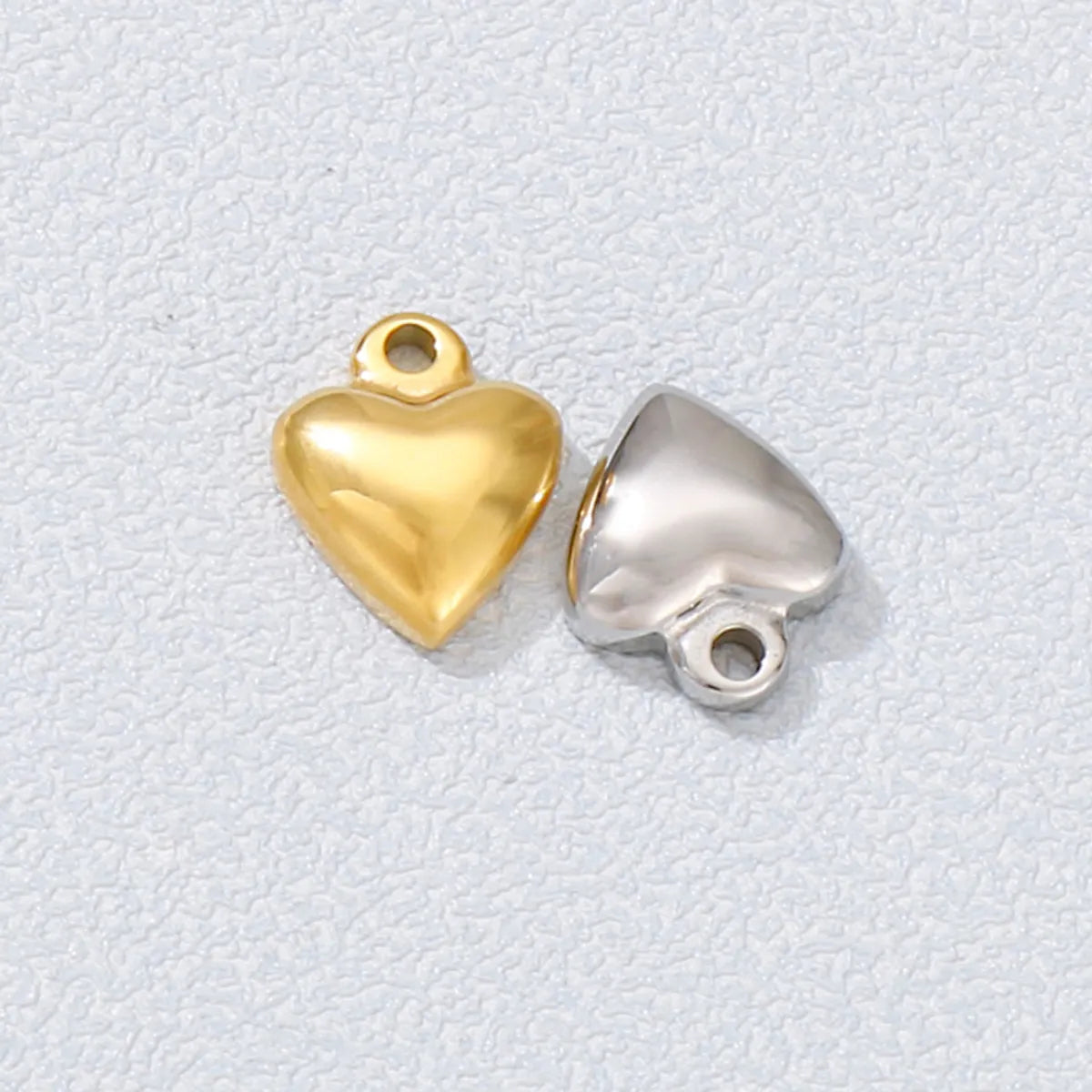 1 Piece Stainless Steel 18K Gold Plated Heart Shape