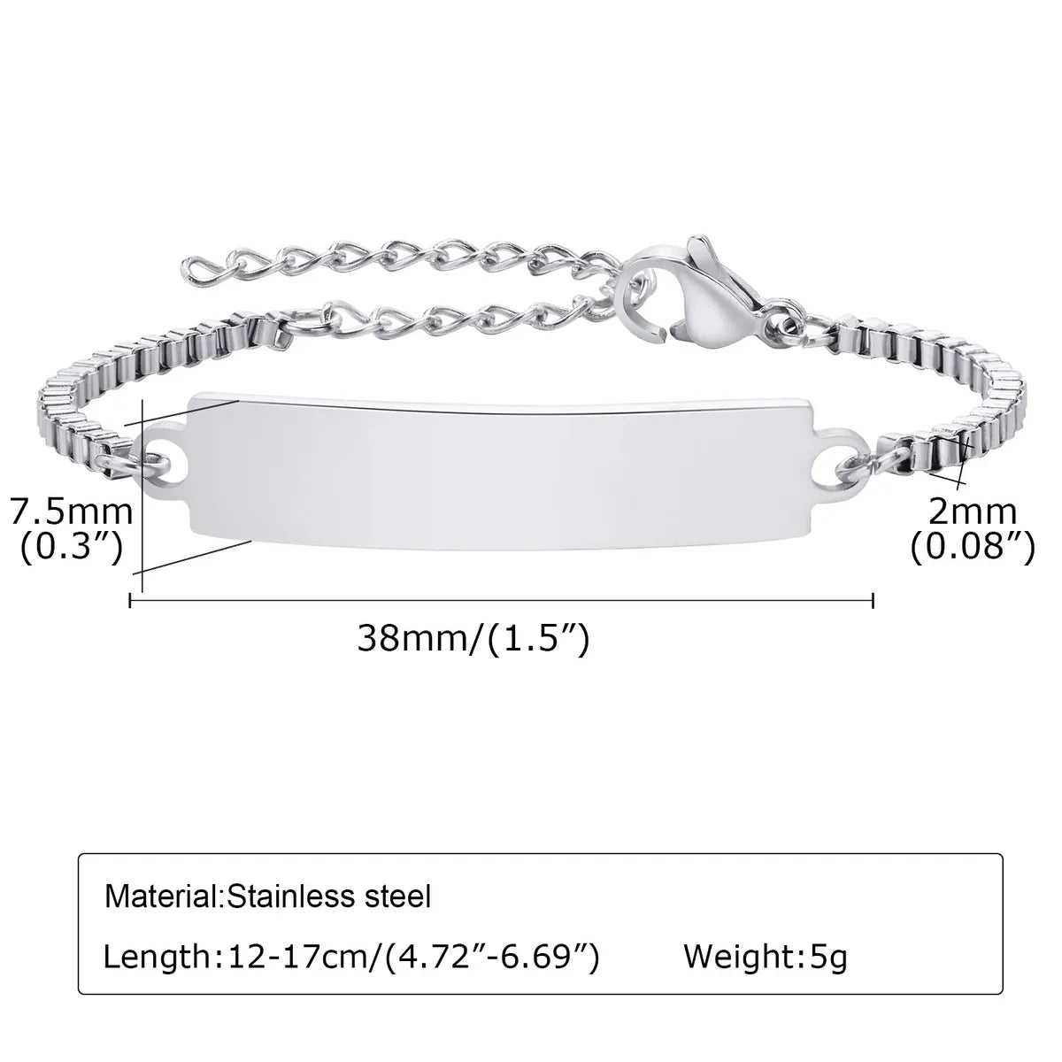 Simple Style Heart Shape Stainless Steel Wholesale Bracelets