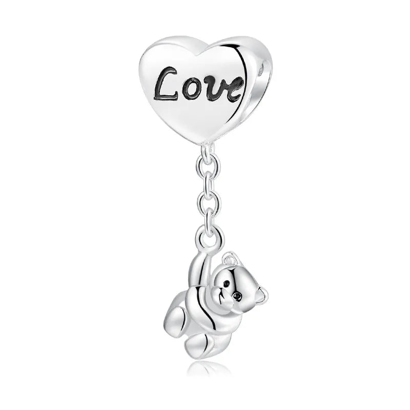 Simple Style Heart Shape Sterling Silver Jewelry Accessories