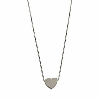 Simple Style Heart Shape Sterling Silver Plating Necklace