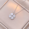 Simple Style Heart Shape Titanium Steel Inlay Rhinestones Women'S Pendant Necklace