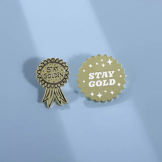 Simple Style IG Style Medal Letter Zinc Alloy Plating Unisex Brooches