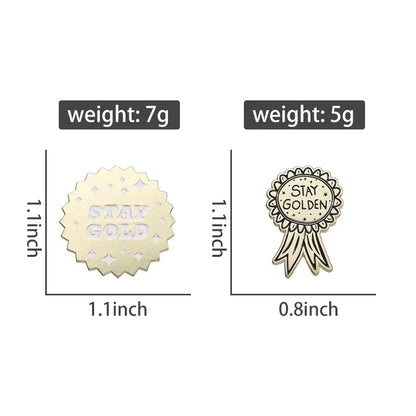 Simple Style IG Style Medal Letter Zinc Alloy Plating Unisex Brooches