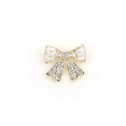 Simple Style Insect Flower Bow Knot Alloy Inlay Zircon Women'S Brooches