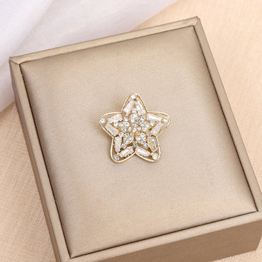 Simple Style Insect Flower Bow Knot Alloy Inlay Zircon Women'S Brooches