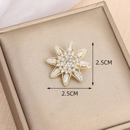 Simple Style Insect Flower Bow Knot Alloy Inlay Zircon Women'S Brooches