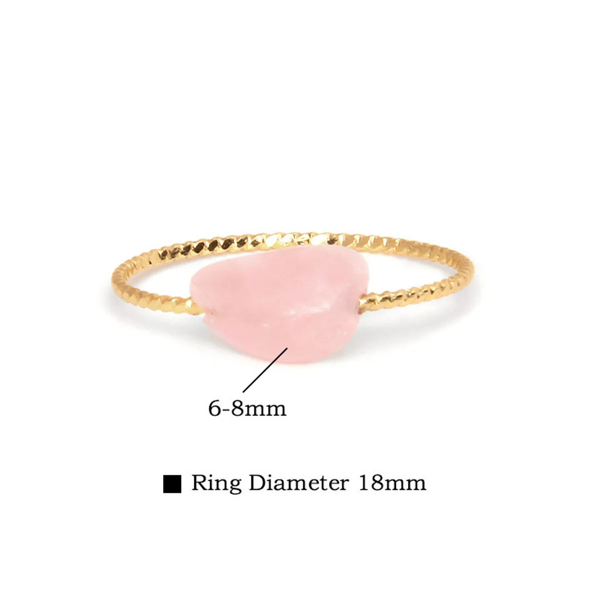 Simple Style Irregular Alloy Inlay Agate Women'S Rings