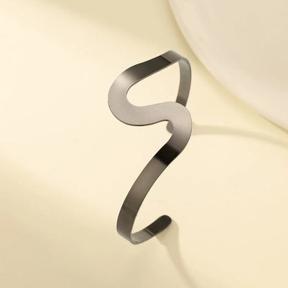 Simple Style Irregular Lines Alloy Wholesale Bangle