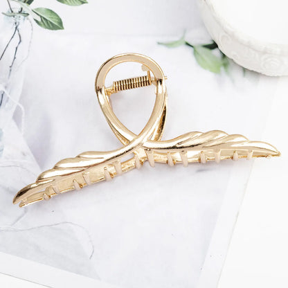 Simple Style Irregular Metal Plating Hair Clip Hair Claws