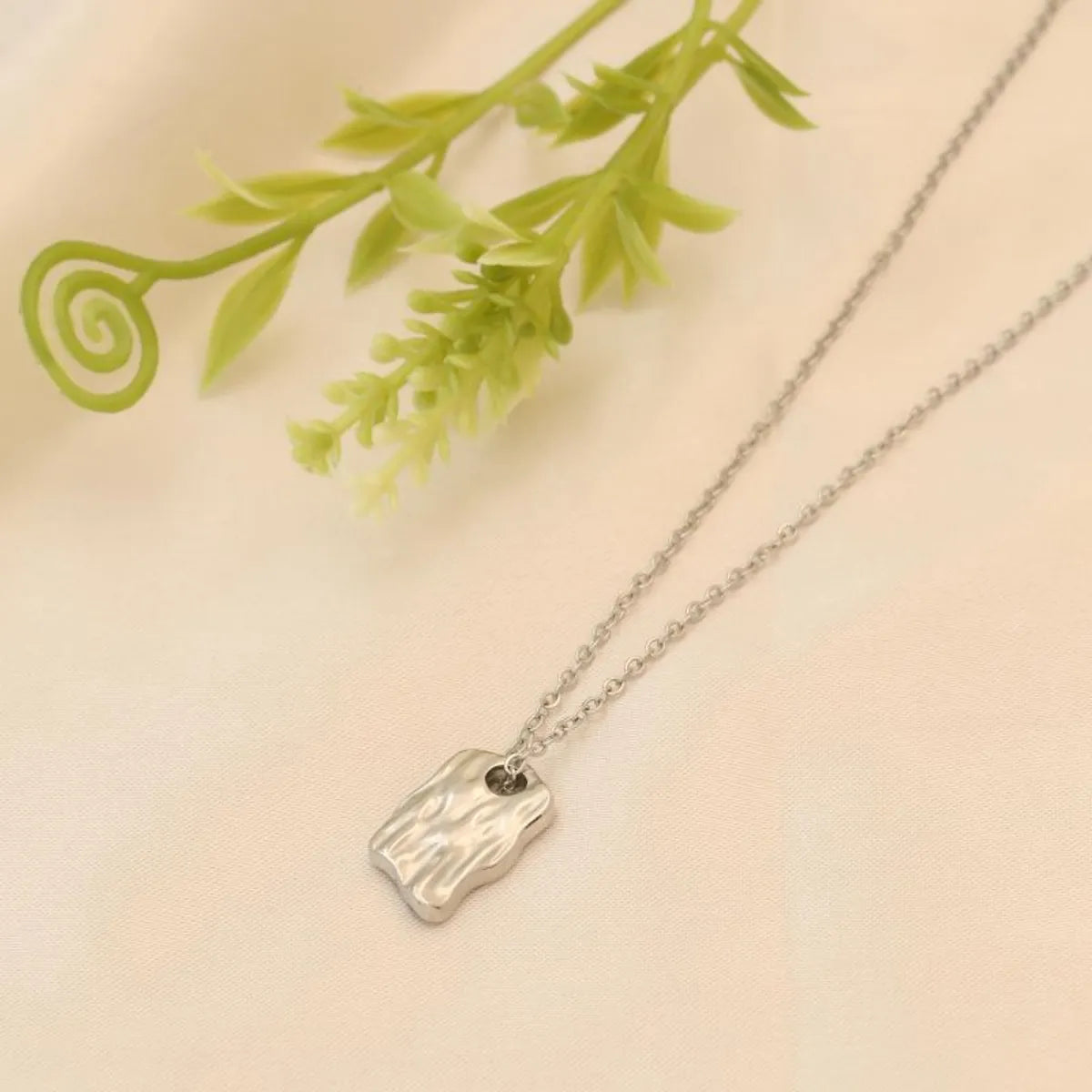 Simple Style Irregular Stainless Steel Plating 18k Gold Plated Pendant Necklace