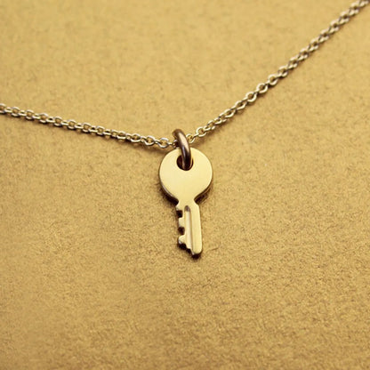 Simple Style Key Alloy Patchwork Unisex Pendant Necklace