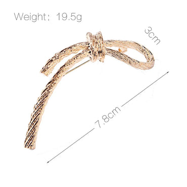 Simple Style Knot Metal Unisex Brooches