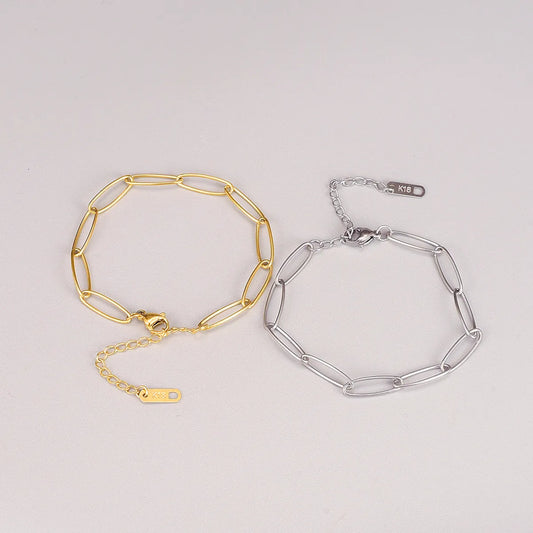 Simple Style Knot Titanium Steel Plating Gold Plated Bracelets