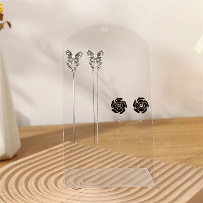 Simple Style L Shape Plastic Jewelry Rack