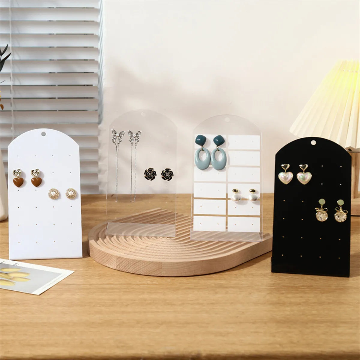 Simple Style L Shape Plastic Jewelry Rack