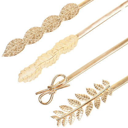 Simple Style Leaf Alloy Iron Women'S Chain Belts