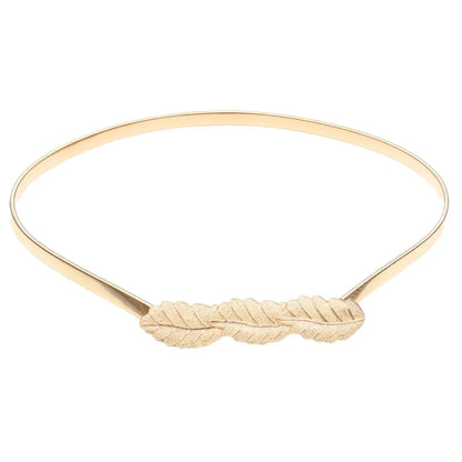 Simple Style Leaf Alloy Iron Women'S Chain Belts