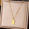 Simple Style Leaf Heart Shape Stainless Steel Plating Inlay Zircon Pendant Necklace